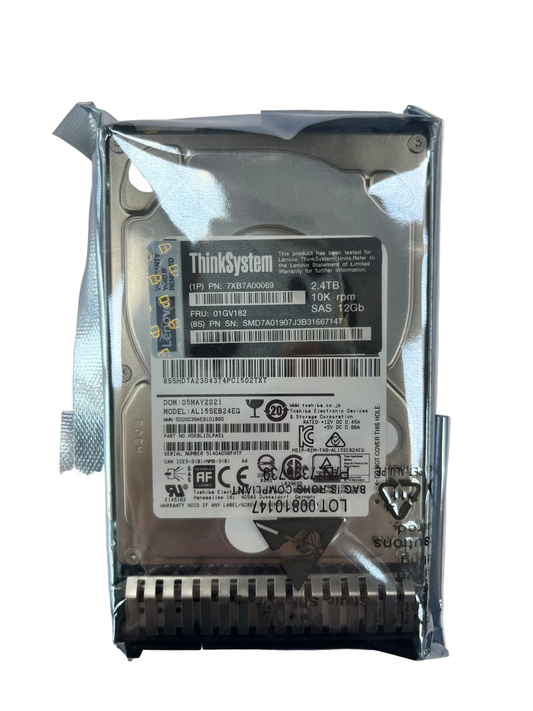 Lenovo ThinkSystem 2.5-inch 2.4TB 10,000 RPM 12Gb/s SAS Hot-Swap Hard Drive